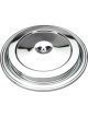 Trans-Dapt Air Cleaner Lid 15-3/8 in Round Seal Ring Included Steel Chro