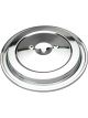 Trans-Dapt Air Cleaner Lid 15-3/8 in Round Seal Ring Included Steel Chro