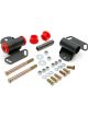 Trans-Dapt Motor Mount LS Swap Bolt-On Polyurethane / Steel Black / Red