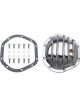 Trans-Dapt Differential Cover Finned Gasket / Hardware Aluminum Polished
