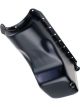 Trans-Dapt Engine Oil Pan Rear Sump 4 qt Stock Depth Steel Black Powder 