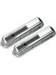 Trans-Dapt Valve Cover Stock Height Breather Holes Steel Chrome Cadillac