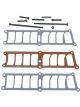 Trick Flow Intake Plenum Spacer EFI Heat 3/8 in Tall Gaskets / H
