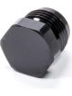Triple X Race Components Fitting Plug 8 AN Hex Head Aluminum Blac