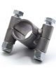 U-B Machine Tube Clamp 2-Bolt 1-1/2 in ID 2 in Wide Steel Natural