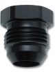Vibrant Performance Fitting Plug 10 AN Hex Head Aluminum Black Anodize