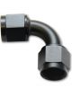 Vibrant Performance Female Union Adapter, 90; Size: -4AN Black Anodized