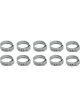 Vibrant Performance Hose Clamp Crimp 17.8-21.0 mm Stainless Natural Set
