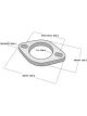 Vibrant Performance 2-Bolt Stainless Steel Flange 4.00
