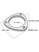 Vibrant Performance 3-bolt Stainless Steel Flange 2.25