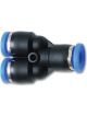 Vibrant Performance Fitting Adapter Tee 1/4 in Female Pushlock x 1/4 in …