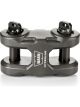 Warn Shackle Epic Hyperlink Dual Pin Aluminum Gray Anodize 18,000 lb W