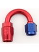 XRP-Xtreme Racing Prod. Fitting Hose End 180 Degree 6 AN Hose to 6 AN