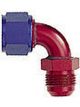 XRP-Xtreme Racing Prod. Fitting Adapter 90 Degree 4 AN Male to 4 AN Fe