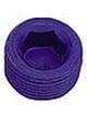 XRP-Xtreme Racing Prod. Fitting Plug 1 in NPT Allen Head Aluminum Blue