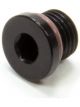 XRP-Xtreme Racing Prod. Fitting Plug 3 AN Male O-Ring Allen Head Black