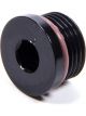 XRP-Xtreme Racing Prod. Fitting Plug 8 AN Male O-Ring Allen Head Black