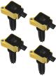 Accel Ignition Coil Pack Super Coil Coil-On-Plug Yellow Ford EcoBoos