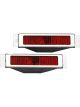 Billet Specialties Tail Lights Rectangle Billet Aluminum Bezel Polished