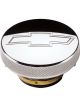 Billet Specialties Radiator Cap 7 lb Round Knurled Grip Bowtie Engrave