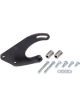 Borgeson Power Steering Pump Bracket Driver Side Block Mount Steel Bla