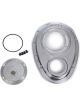 Cloyes Timing Cover Quick Button 2 Piece Aluminum Polished Big Block Sn