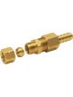 Derale Fitting Adapter Straight 3/8 in Compression Fitting to 3/8 in Ho