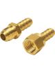 Derale Fitting Adapter Straight 9/16-24 in Male to 9/16-24 in Female Al