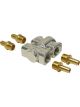 Derale Remote Oil Thermostat Dual 1/2 in NPT Female Inlets Dual 1/2 in