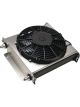 Derale Fluid Cooler and Fan 13 x 14-7/8 x 5-5/8 in Plate Type 8 AN Male