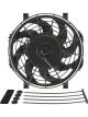Derale Electric Cooling Fan Tornado 9 in Fan Push / Pull 570 CFM Curved