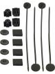 Derale Electric Fan Mount Kit Push Through Radiator Style Nylon Black S