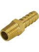 Derale Fitting Adapter Straight 3/8 in Hose Barb to 1/4 in NPT Male Bra
