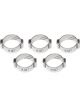 Earls Hose Clamp Vapor Guard Crimp 2 Ear 3/8 in Stainless Natural S