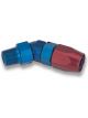 Earls Fitting Hose End Swivel-Seal 45 Degree 8 AN Hose to 1/2 in NP