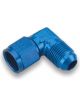 Earls Fitting Adapter 90 Degree 3 AN Female Swivel to 3 AN Male Alu