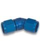 Earls Fitting Adapter 45 Degree 10 AN Female Swivel to 10 AN Female