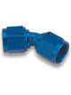 Earls Fitting Adapter 45 Degree 8 AN Female Swivel to 8 AN Female S