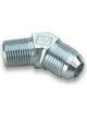 Earls Fitting Adapter 45 Degree 3 AN Male to 1/8 in NPT Male Steel