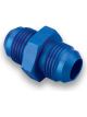 Earls Fitting Adapter Straight 3 AN Male to 3 AN Male Aluminum Blue