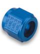 Earls Fitting Tube Nut 8 AN 1/2 in Tube Aluminum Blue Anodize