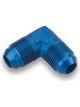Earls Fitting Adapter 90 Degree 8 AN Male to 8 AN Male Aluminum Blu