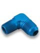 Earls Fitting Adapter 90 Degree 6 AN Male to 1/4 in NPT Male Alumin