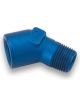 Earls Fitting Adapter 45 Degree 1/4 in NPT Female to 1/4 in NPT Mal