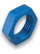 Earls Bulkhead Fitting Nut - 8 AN - Aluminum - Blue Anodize - Each
