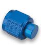 Earls Fitting - Cap - 16 AN - Aluminum - Blue Anodize - Each