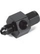 Earls Fitting Gauge Adapter Straight 4 AN Male to 4 AN Male 1/8 i