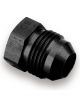 Earls Fitting Plug 4 AN Hex Head Aluminum Black Anodize Pair