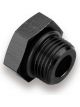 Earls Fitting Plug 10 AN O-Ring Hex Head Aluminum Black Anodize