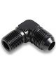 Earls Fitting Adapter 90 Degree 4 AN Male to 1/8 in NPT Male Alum